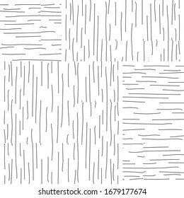 patrón con segmentos de negro horizontales y verticales dibujados a mano