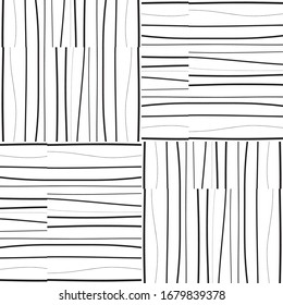 pattern with hand drawn horizontal and vertical black segments