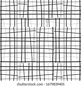 pattern with hand drawn horizontal and vertical black segments