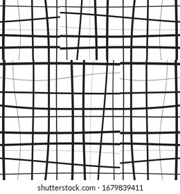 pattern with hand drawn horizontal and vertical black segments