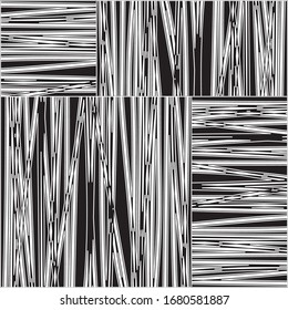 pattern with hand drawn horizontal and vertical white bands