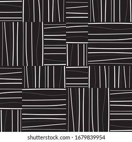 pattern with hand drawn intersecting white bands