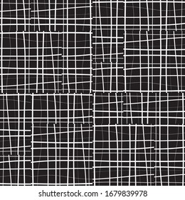 pattern with hand drawn intersecting white bands