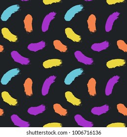 Pattern hand drawn seamless brushes.Expressive dry color seamless pattern. Minimalistic creative trend strokes. Winter, spring or summer seasons. Vector design for cover, print, textile or wrapp paper