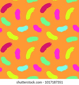 Pattern hand drawn seamless brushes.Expressive dry color seamless pattern. Minimalistic creative trend strokes. Winter, spring or summer seasons. Vector design for cover, print, textile or wrapp paper