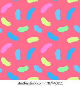 Pattern hand drawn seamless brushes.Expressive dry color seamless pattern. Minimalistic creative trend strokes. Winter, spring or summer seasons. Vector design for cover, print, textile or wrapp paper