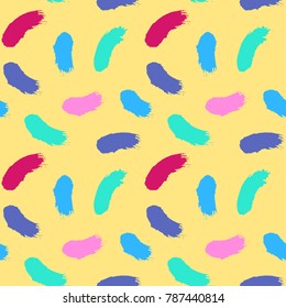 Pattern hand drawn seamless brushes.Expressive dry color seamless pattern. Minimalistic creative trend strokes. Winter, spring or summer seasons. Vector design for cover, print, textile or wrapp paper