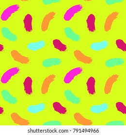Pattern hand drawn seamless brushes.Expressive dry color seamless pattern. Minimalistic creative trend strokes. Winter, spring or summer seasons. Vector design for cover, print, textile or wrapp paper