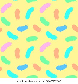 Pattern hand drawn seamless brushes.Expressive dry color seamless pattern. Minimalistic creative trend strokes. Winter, spring or summer seasons. Vector design for cover, print, textile or wrapp paper