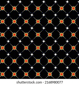 Pattern with hand drawn sun symbol stylized in folk ethnic style of ancient culture.Great for fabric, scrapbooking and textile. Vector