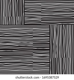 pattern with hand made horizontal and vertical white segments