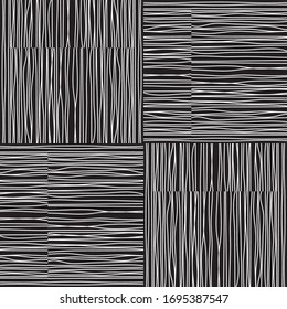 pattern with hand made horizontal and vertical white segments