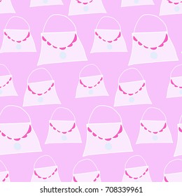 pattern handbag doodle vector

