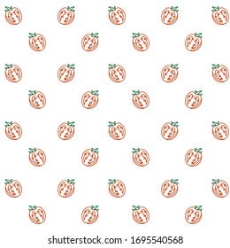 Patrón con tomates rojos pintados a mano. Ilustración vectorial para su diseño.Alimentos saludables. Colorido y moderno fondo.