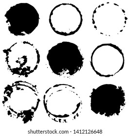 pattern of hand-drawn ink circles