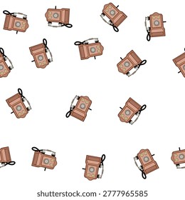 pattern handsign telephone retro cartoon. business service, mobile office, web button handsign telephone retro sign vector
