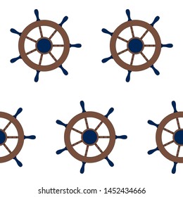 Pattern with handwheels on a white background