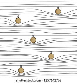 Pattern hanging from the thread of Christmas balls