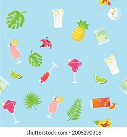 pattern happy beach summer party