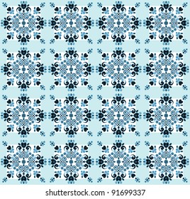 pattern with heart and flower seamless texture