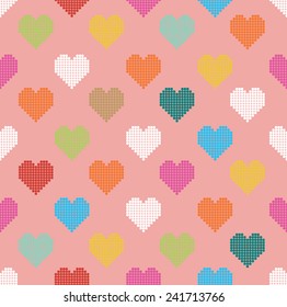 pattern heart Happy Valentine's Day 