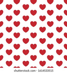 Pattern of a heart. Image of a heart repeated for Valentine's day. Modular Image Editable vector.