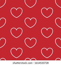Pattern of a heart. Image of a heart repeated for Valentine's day. Modular Image Editable vector.