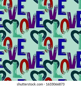 Pattern heart and Love