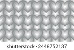 A pattern of heart love and shades of gray	
