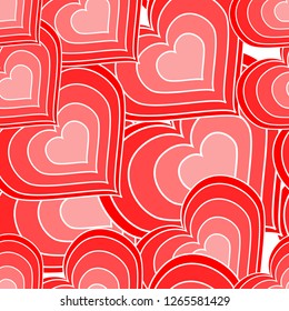 pattern heart pink vector illustration