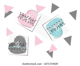 pattern heart stamp 