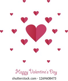 Pattern heart for Valentine's day
