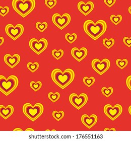 Pattern of hearts