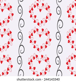 pattern with hearts