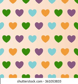 Pattern with hearts