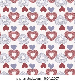 Pattern with hearts
