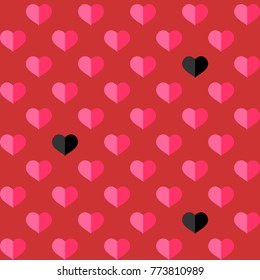 pattern of hearts. background