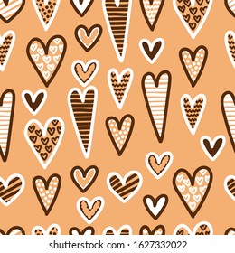 pattern of hearts for a compliment on February 14 or for a wedding