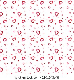 Pattern with hearts of different sizes2