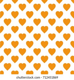 Pattern with hearts. Flat Scandinavian style for print on fabric, gift wrap, web backgrounds, scrap booking, patchwork  Vector illustration Seamless background