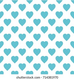 Pattern with hearts. Flat Scandinavian style for print on fabric, gift wrap, web backgrounds, scrap booking, patchwork  Vector illustration Seamless background