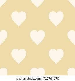 Pattern with hearts. Flat Scandinavian style for print on fabric, gift wrap, web backgrounds, scrap booking, patchwork  Vector illustration Seamless background