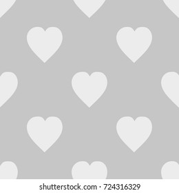 Pattern with hearts. Flat Scandinavian style for print on fabric, gift wrap, web backgrounds, scrap booking, patchwork  Vector illustration Seamless background