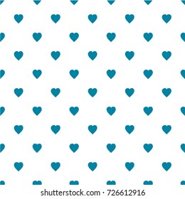 Pattern with hearts. Flat Scandinavian style for print on fabric, gift wrap, web backgrounds, scrap booking, patchwork  Vector illustration Seamless background