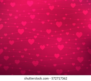Pattern hearts. Holiday background Vector illustration.