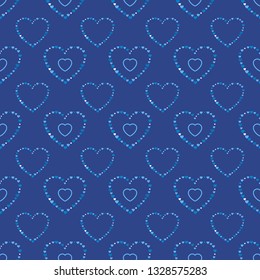 Pattern with hearts. Love seamless texture.