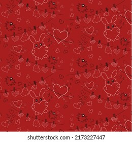 patrón corazones amor regalo de envoltura