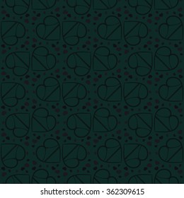 Pattern with hearts in panties. Valentine's day background.
