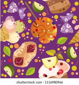 Pattern with hearts and roses for the wedding, birthday and the holy valentine.