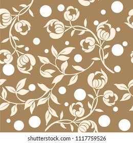 Pattern with hearts and roses for the wedding, birthday and the holy valentine